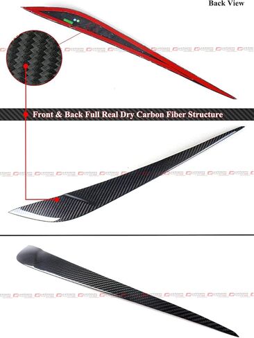 Real Carbon Fiber Headlight Cover Eyelid Eyebrow Compatible for 2021-2024 BMW G80 M3 G82 G83 M4 G22 G26 i4 in Saudi Arabia