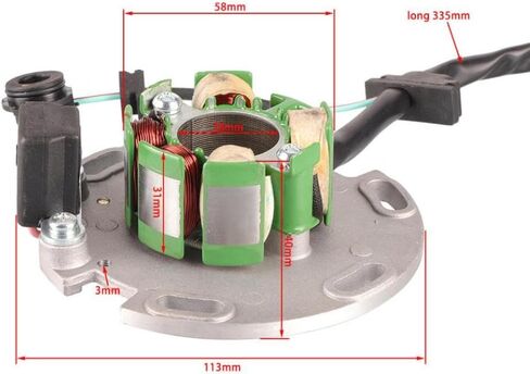 Motorcycle 150cc Coil Stator Magneto Compatible with LF150 150cc Horizontal Engine Pit Bicycle in Kuwait