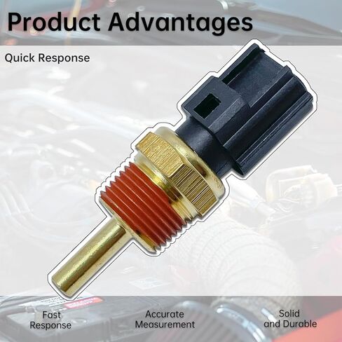 مستشعر درجة حرارة سائل تبريد المحرك MD177572 متوافق مع ميتسوبيشي أوتلاندر مونتيرو ميراج جالانت إكسبو LRV إنديفور إكليبس ديامانتي لستراتوس ستيلث يستبدل TS337 3922035710 5S1503 in Kuwait