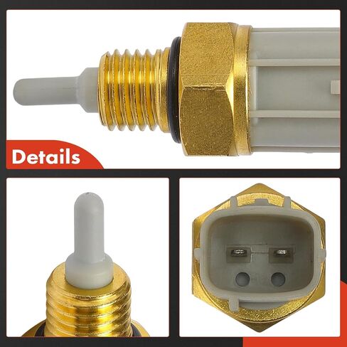 مستشعر درجة حرارة سائل تبريد المحرك A-Premium [2 دبابيس] متوافق مع Honda Civic 03-05، Accord 03-07، Pilot 05-08، Odyssey 05-10، Ridgeline 06-08 & Acura MDX 03-06، TL 04-08، RL 05-08 in Kuwait
