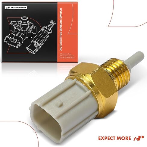 مستشعر درجة حرارة سائل تبريد المحرك A-Premium [2 دبابيس] متوافق مع Honda Civic 03-05، Accord 03-07، Pilot 05-08، Odyssey 05-10، Ridgeline 06-08 & Acura MDX 03-06، TL 04-08، RL 05-08 in Kuwait