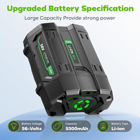 استبدال بطارية ليثيوم RB18L50 18V 6.0Ah لأدوات الطاقة اللاسلكية Ryobi ONE+، سعة عالية، متوافقة مع P102، P103، P104، P105، P107، P108، P109 in Kuwait