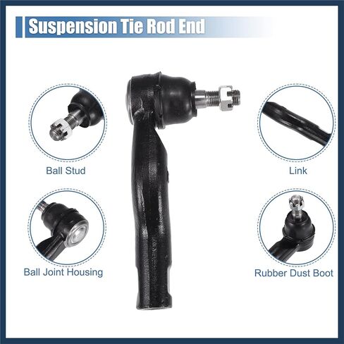 2pcs Front Outer Tie Rod Ends Kit Suspension Steering Tie Rod End for Ford Fusion for Lincoln MKZ for Mercury Milan Drag Link No.ES800101/ES800102 Stylish Design in Saudi Arabia