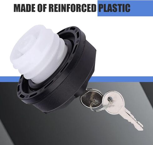 Car Locking Gas Cap, Sealed & Waterproof Vehicle Fuel Tank Cap, Locking-style Fuel Tank Seal Tool with Key, Compatible with Chevy, GMC, Nissan, Honda Toyota 10504 31780 77300-47020 (Black) in Saudi Arabia