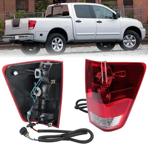 ضوء خلفي متوافق مع 2004-2015 Nissan Titan مع مصابيح وحزام خلفي للمصباح الخلفي يحل محل 26550ZH225 NI2801161 (جانب الركاب الأيمن) in Kuwait