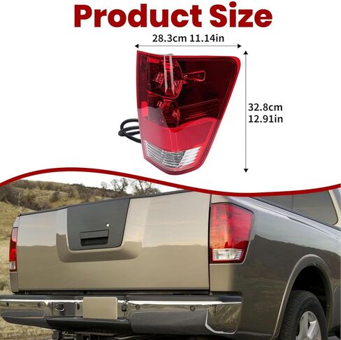 ضوء خلفي متوافق مع 2004-2015 Nissan Titan مع مصابيح وحزام خلفي للمصباح الخلفي يحل محل 26550ZH225 NI2801161 (جانب الركاب الأيمن) in Kuwait