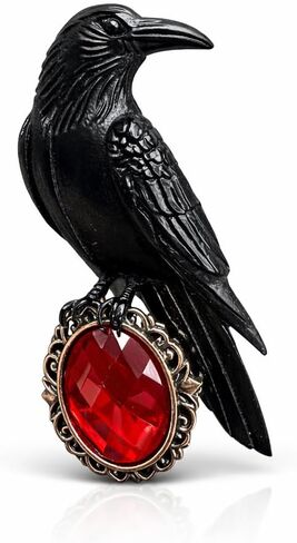 Raven Brooch – Gothic and Nature-Inspired Jewelry Pin for Women – Elegant Bird Accessory for Jackets, Dresses, Bags, and Special Occasions in Saudi Arabia