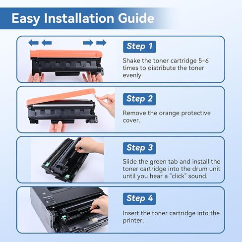 MYTONER Compatible Toner Cartridges Replacement for Brother TN760 TN-760 DR730 Drum Unit TN730 TN-730 for MFC-L2750DW MFC-L2690DW MFC-L2710DW MFC-L2717DW HL-L2350DW Printer (2 Packs Toner, 1 Drum) in Kuwait