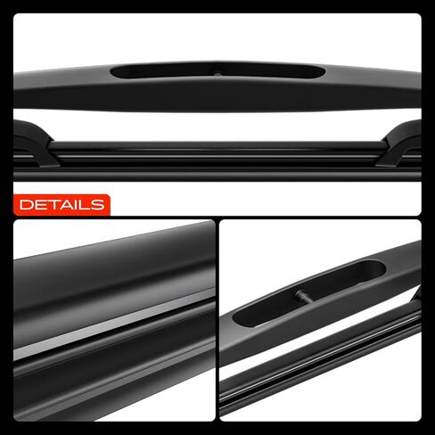 A-Premium 22"+22"+12" Windshield Wiper Blades Compatible with Chevrolet Suburban 1500 2500 Tahoe & Cadillac Escalade - Front Rear Wipers Blade Set with Wear Indicator & Towel (Pack of 3) in Saudi Arabia