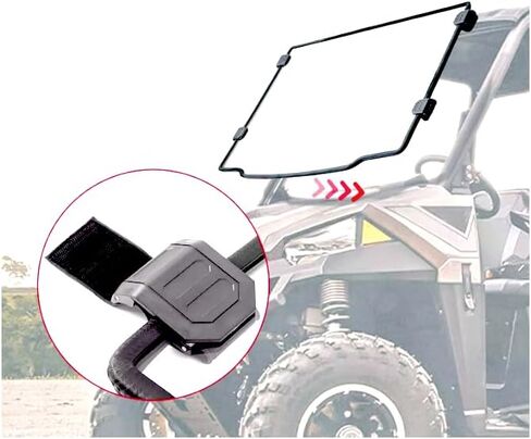 زجاج أمامي كامل يناسب Polaris Ranger متوسطة الحجم 500 570 ETX EV (2015-2023) in Saudi Arabia