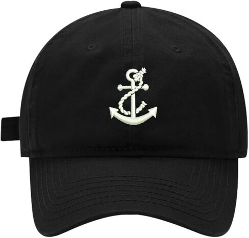 Baseball Cap Boat Anchor Embroidered for Men Women Cotton Embroidery Baseball Hat Adjustable in Saudi Arabia