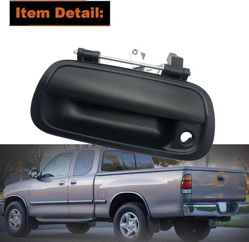 مزلاج الباب الخلفي بمقبض الباب الخلفي مع فتحة مفتاح متوافقة مع 2000-2006 Toyota Tundra، يستبدل # 69090-0C010 69090-0C030-C0 in Kuwait