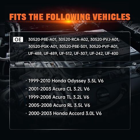 ملف الإشعال متوافق مع Honda 1999-2008 Acura TL CL RL 1999-2010 Odyssey 2000-2003 Accord 3.0L 3.2L 3.5L V6 ملفات الإشعال البديلة للسيارات 30520-P8E-S01 in Saudi Arabia
