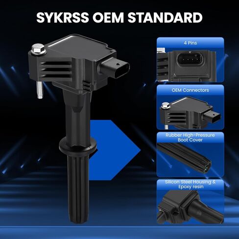UF837 Ignition Coils Compatible with Chevy Spark 2016-2021, 1.4L L4 - Replaces KD-7209 (4PCS) in Saudi Arabia