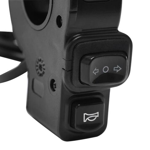 3-in-1 Motorcycle Handlebar Switch – Headlight, Turn Signal & Horn Control, 12V-72V Universal, IP65 Waterproof, 22mm (7/8") Handlebar Mount, 19.3" Wiring – ATV Dirt Bike Scooter Go Kart in Kuwait
