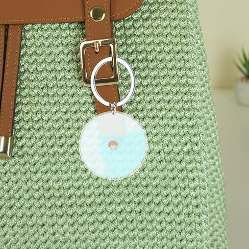 10pcs Mini Album CD Pendant - 1.57'' Laser Music Themed Keyring - Record Disc Keychain Craft Pendant for DIY Bag Purse Charm Party Favor in Kuwait