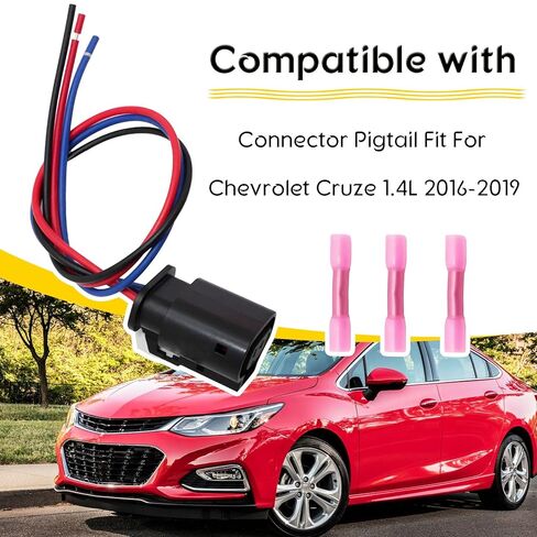 Turbo Boost Air Pressure Sensor Connector Pigtail Plug Harness Compatible with Chevrolet Cruze 1.4L 2016-2019 in Kuwait