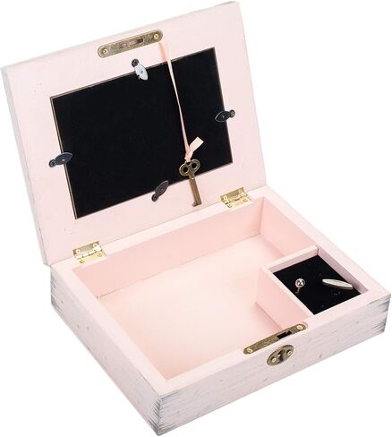 Cottage Garden Someone Special Like You Blush Pink Wood Locket Music Box Plays Wonderful World in Saudi Arabia