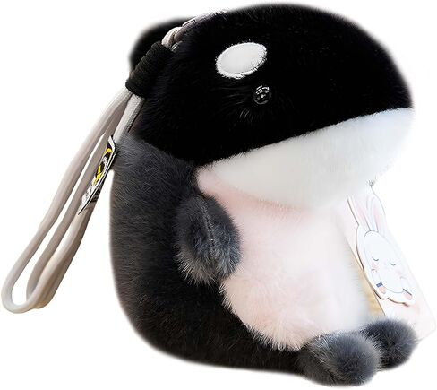 Ocean Animal Plush Keychain - Dolphin, Orca, Shark, Seal | Marine-Themed Bag Charm and Car Key for Women Men in Kuwait