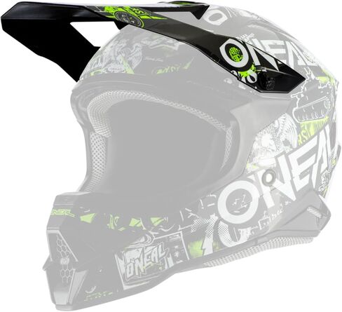 خوذة O'Neal Spare Visor 3 Series Attack 2.0 أسود/أصفر نيون in Saudi Arabia