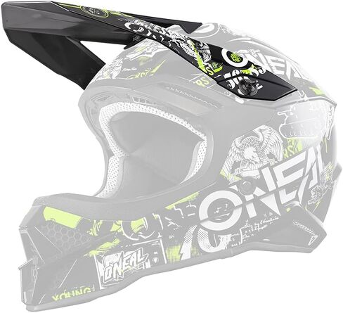 خوذة O'Neal Spare Visor 3 Series Attack 2.0 أسود/أصفر نيون in Saudi Arabia