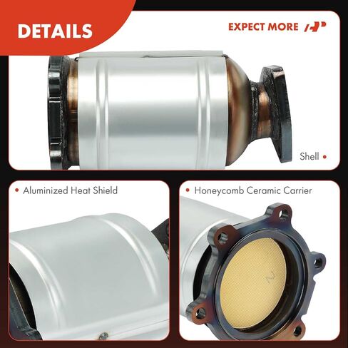 A-Premium Front Catalytic Converter Kit Direct-Fit Compatible with Nissan Pathfinder 1996-2004 & Infiniti QX4 1997-2003, 3.3L 3.5L, E.P.A. Compliant in Saudi Arabia