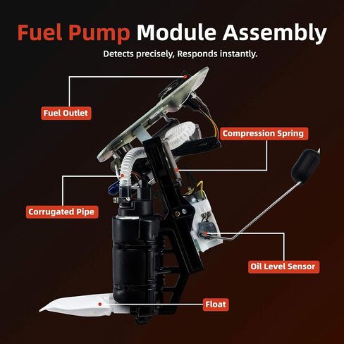 Fuel Pump Assembly 75132-01D Compatible with Harley Softail 2001-2005, Fits for Heritage, Fat Boy, Night Train 2001-2005, Replaces 75132-01B, 75132-01 in Kuwait