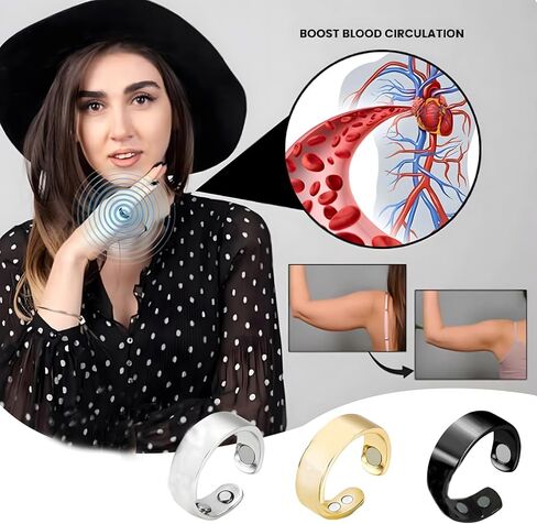 Stress Relief Rings for Women Men Anti Snore Ring Stainless Steel Adjustable Acupressure Auvulis Migraine Ring Migraine Relief Jewelry in Saudi Arabia
