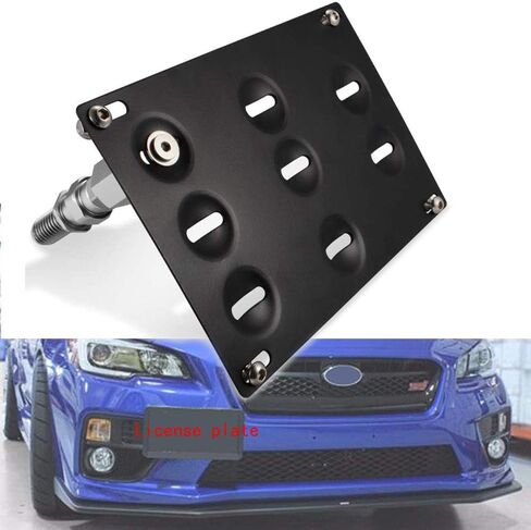 JDM Style Front Bumper Tow Hook License Plate Mounting Bracket Holder Adapter Relocator for 2013-2021 Scion FR-S Subaru BRZ(Black) in Kuwait