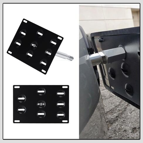 JDM Style Front Bumper Tow Hook License Plate Mounting Bracket Holder Adapter Relocator for 2013-2021 Scion FR-S Subaru BRZ(Black) in Kuwait