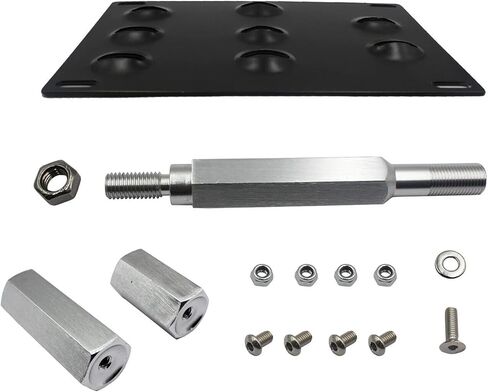 JDM Style Front Bumper Tow Hook License Plate Mounting Bracket Holder Adapter Relocator for 2013-2021 Scion FR-S Subaru BRZ(Black) in Kuwait