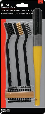 Performance Tool 1502 10 Piece Detail Cleaning Brush Set for Crafts, Dirt, Oil and Paint Removal with Nylon, Brass and Steel Bristles in Saudi Arabia