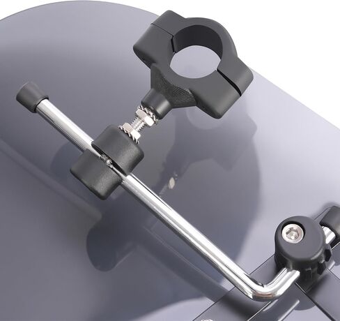 زجاج أمامي كبير مقاس 19 بوصة × 17 بوصة للدراجات النارية متوافق مع هوندا كاواساكي وهارلي ديفيدسون وسوزوكي وياماها دخان in Kuwait