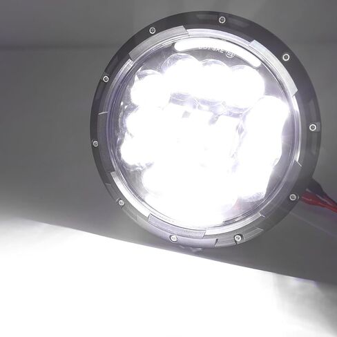 7-inch LED Headlights, DOT Approved,H6024 with Hi/Lo Beam DRL Amber Turn Signal Compatible with Wrangler JK TJ CJ Chevy and Miata,Plug and Play,2-Pack in Saudi Arabia