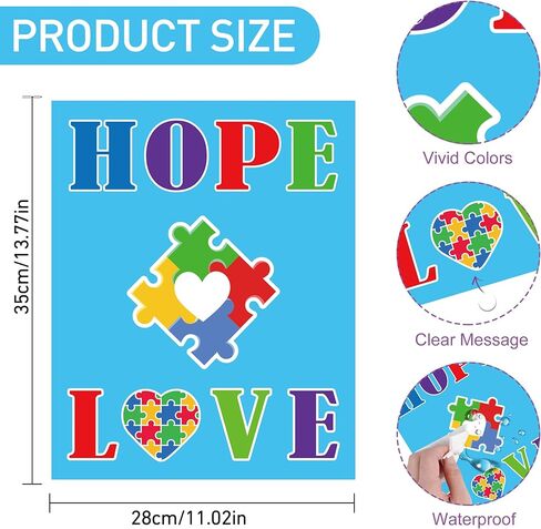RUBOAOA Autism Awareness Month Posters, 12 Pcs Inspirational Autism Awareness Wall Art for Classroom, Bulletin Board Decorations, Autistic School Counseling Room Accessaries14×11 Inch in Kuwait