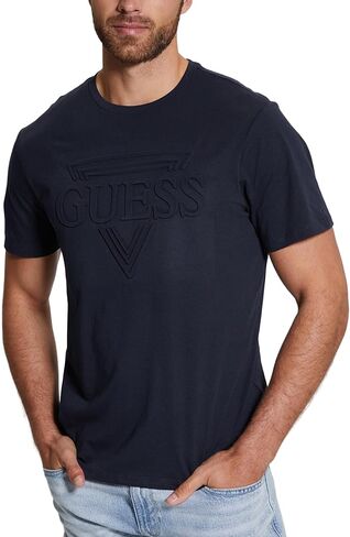 GUESS Men's Short Sleeve BSC Embossed Tee in Saudi Arabia