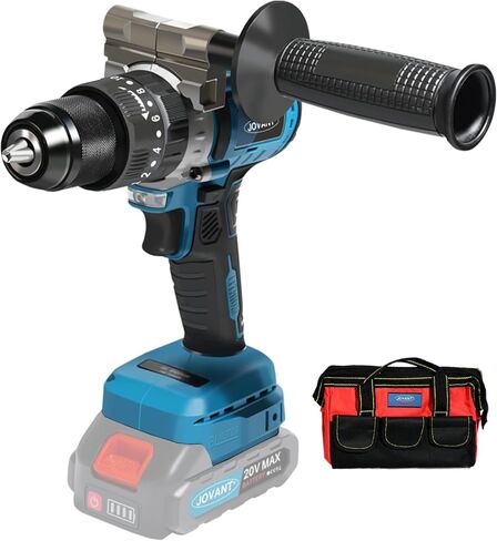 Cordless Drill/Driver Set(No Battery), Brushless Impact Drill, 1/2" Keyless Chuck, 20+2 Torque Setting, 2-Speeds, LED Driver/Drill Kit, Electric Screwdriver in Kuwait