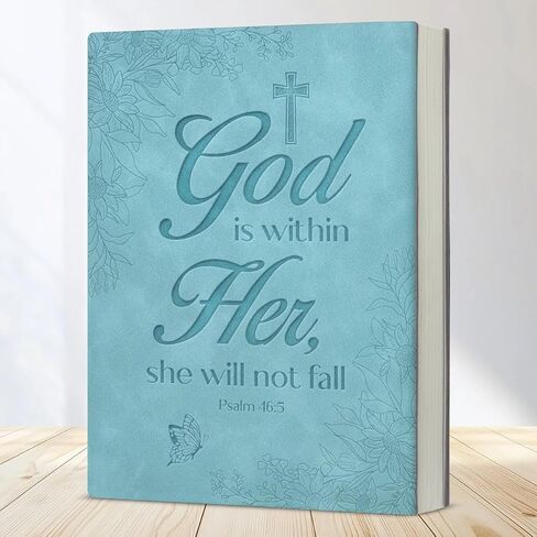 Christian Journal Notebook Bible Verse God Is Within Her She Will Not Fall Psalm 46:5 Scripture Religious Writing Notebook Gifts in Saudi Arabia