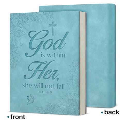 Christian Journal Notebook Bible Verse God Is Within Her She Will Not Fall Psalm 46:5 Scripture Religious Writing Notebook Gifts in Saudi Arabia