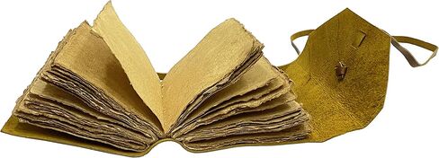 مجلة جلدية عتيقة | 240 صفحة، ورق حافة ديكلي | دفتر كتابة أنيق ومتين | يوميات السفر | رفيقك المثالي للكتابة والرسم | 7 "× 5" in Kuwait