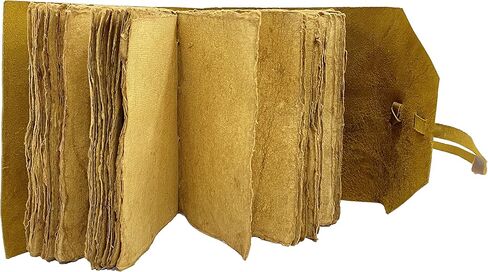 مجلة جلدية عتيقة | 240 صفحة، ورق حافة ديكلي | دفتر كتابة أنيق ومتين | يوميات السفر | رفيقك المثالي للكتابة والرسم | 7 "× 5" in Kuwait