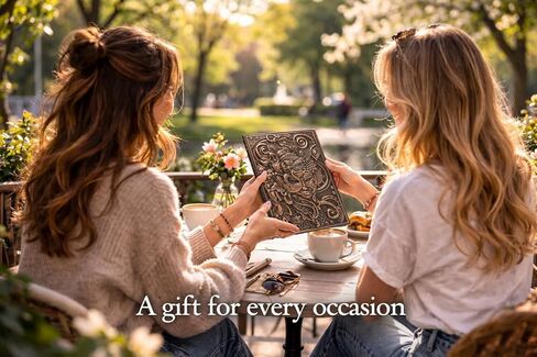 Magical PU Leather Journal – Vintage 3D Embossed Goddess Notebook, Enchanted Fantasy Gift for Women with gift-ready packaging, Premium Lined Hardcover Diary with Ribbon and Bookmark, Create Your World Writing Journal, 200 Pages – A&V NOVA in Saudi Arabia