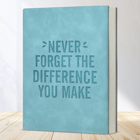 Employee Appreciation Gifts Journal Notebook, Thank You Gifts for Coworker, Never Forget the Difference You Make Leather Writing Notebook in Saudi Arabia