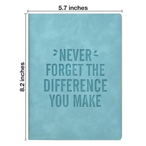 Employee Appreciation Gifts Journal Notebook, Thank You Gifts for Coworker, Never Forget the Difference You Make Leather Writing Notebook in Saudi Arabia