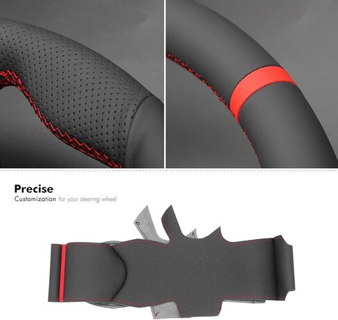 MEWANT Steering Wheel Cover for Ford Explorer (ST/ST-Line/Timberline) 2020-2025 Accessories of Microfiber Leather Hand Stitch Steering Wheel Wrap in Saudi Arabia