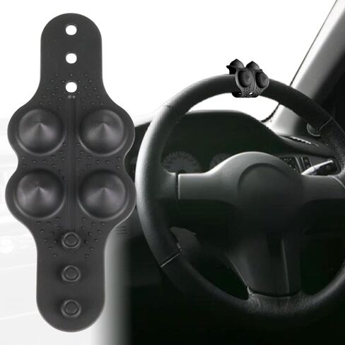 Steering Wheel Cover Massage,Steering Wheel Center Marker Massage Grip,Anti-Slip Silicone Car Interior Accessories for Reducing Fatigue Enhancing Comfort, Universal Fit in Saudi Arabia