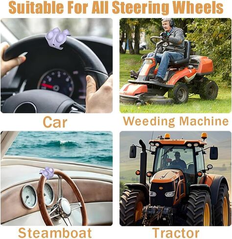 Steering Wheel Cover Massage,Steering Wheel Center Marker Massage Grip,Anti-Slip Silicone Car Interior Accessories for Reducing Fatigue Enhancing Comfort, Universal Fit in Saudi Arabia