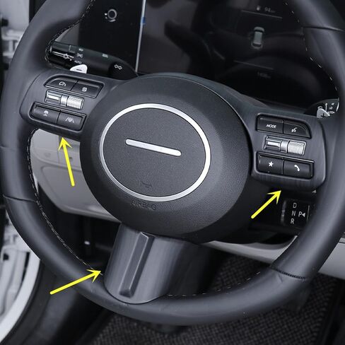 ZiWen Interior Trims Steering Wheel Cover Accessories for Hyundai Sonata Kona 2024 2025 2026 Tucson Santa Cruz 2025 2026 (Carbon Fiber Print) in Saudi Arabia