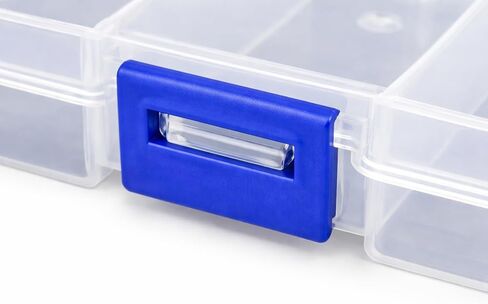 4 Pack Clear Plastic Organizer Boxes for Crafts, Fishing Tackle, Hardware, Beads, and Sewing Supplies – Small Storage Containers with Secure Lids in Saudi Arabia