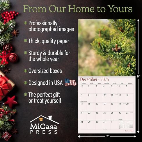 MICASA PRESS - D'ck Pics in Nature 2025 Wall Calendar 12 Month | 12" x 24" Open | Thick & Sturdy Paper | Giftable | Secret Santa White Elephant Swap Gag Gift | Funny Calendar 2025 in Kuwait